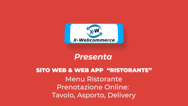 web app ristorante x-webcommerce