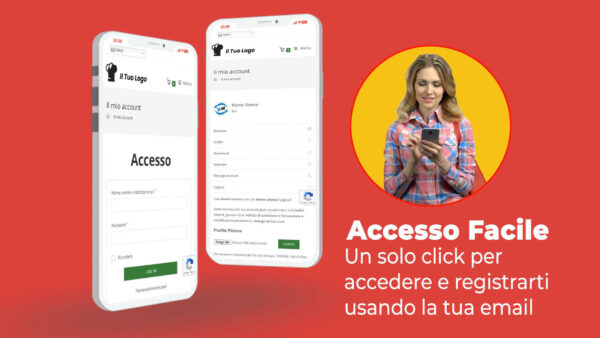 web app ristorante accesso facile