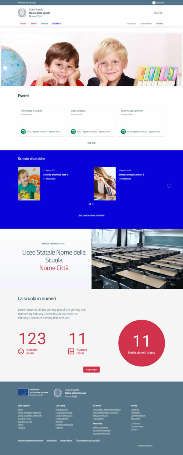 X-W Sito Web Pubblica Amministrazione - Scuola - immagine 3