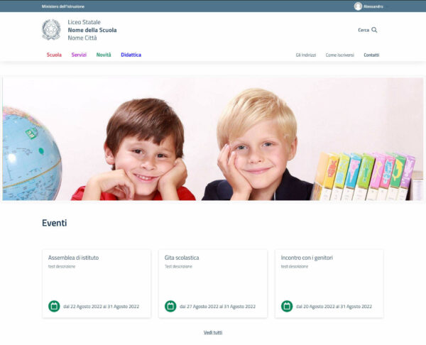 sito web scuola