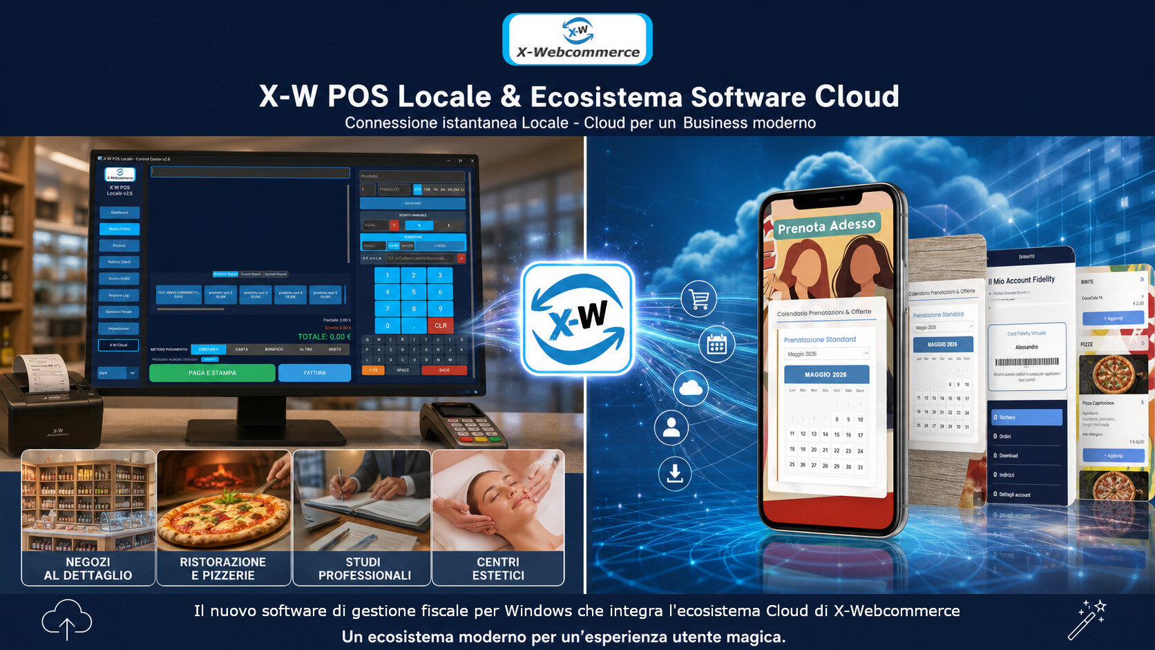 Scopri di più sull'articolo Presentazione Ecosistema X-Webcommerce: Software POS Locale e Piattaforma Cloud per la tua Attività
